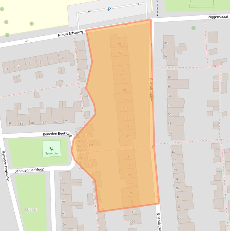 Kaart van postcodegebied 5662RG.