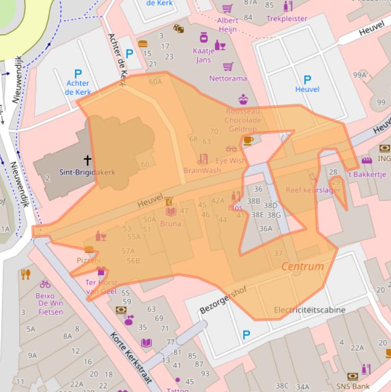 Kaart van postcodegebied 5664HM.