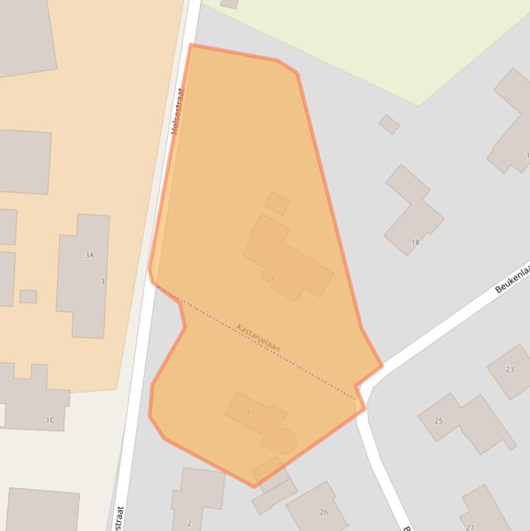 Kaart van postcodegebied 5671AN.