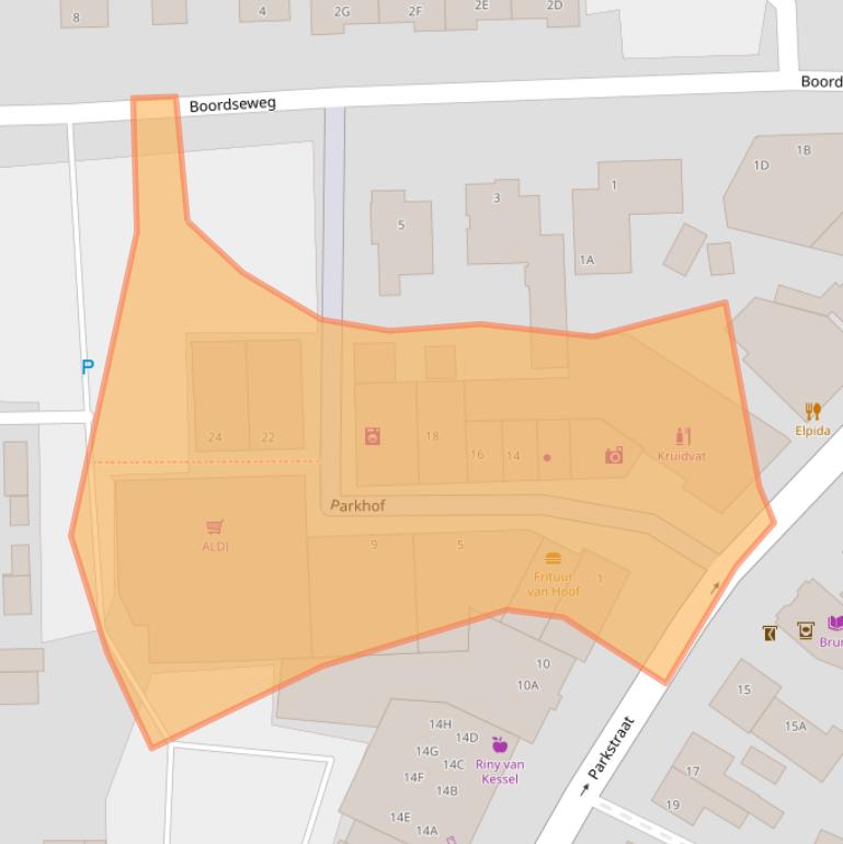 Kaart van postcodegebied 5671EX.
