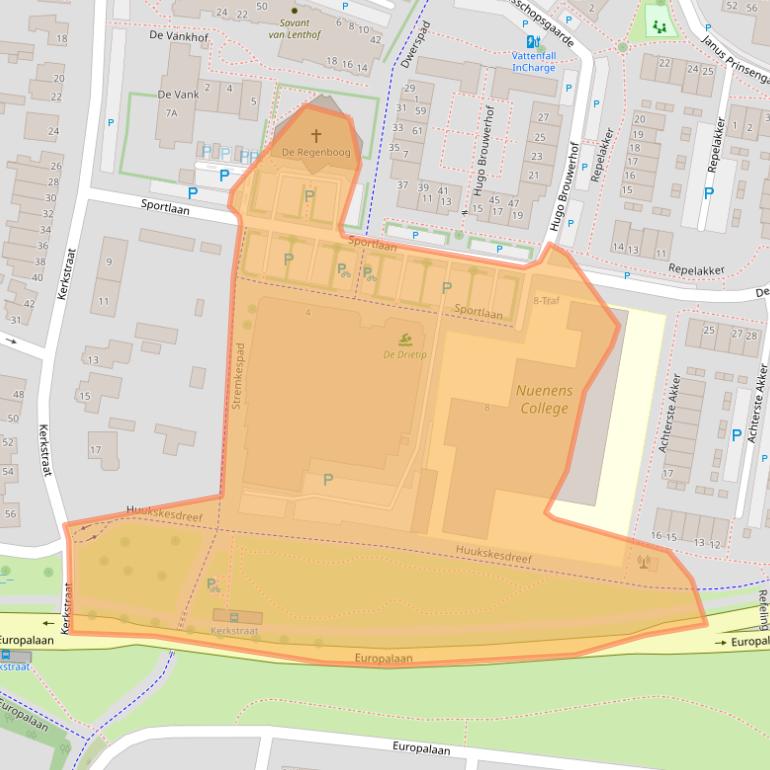 Kaart van postcodegebied 5671GR.