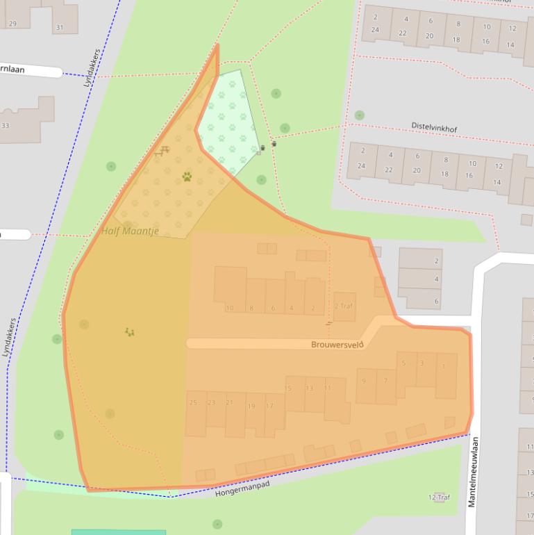 Kaart van postcodegebied 5672EG.