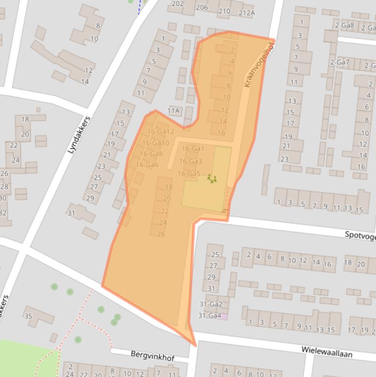 Kaart van postcodegebied 5672GE.
