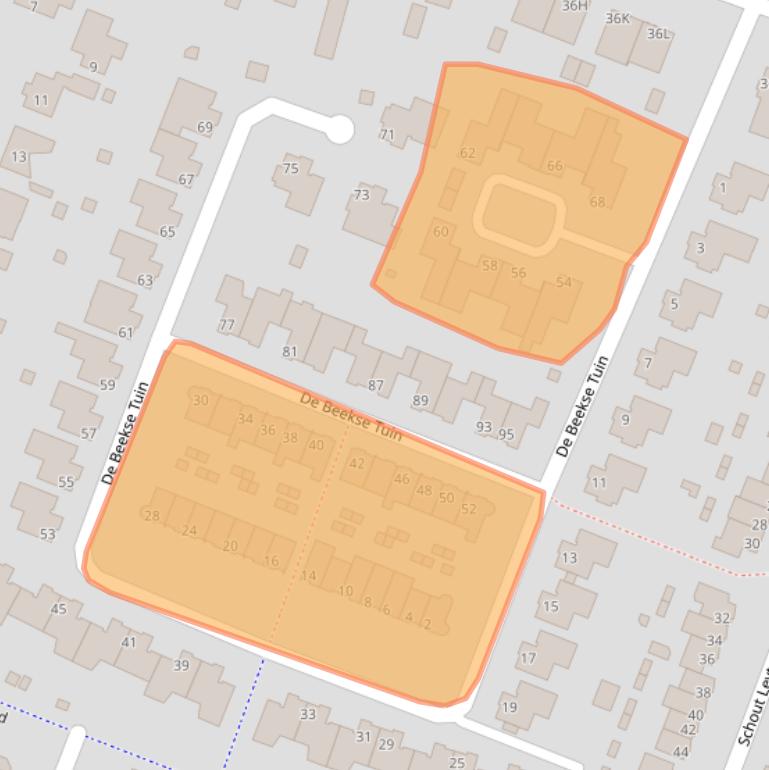 Kaart van postcodegebied 5673NL.