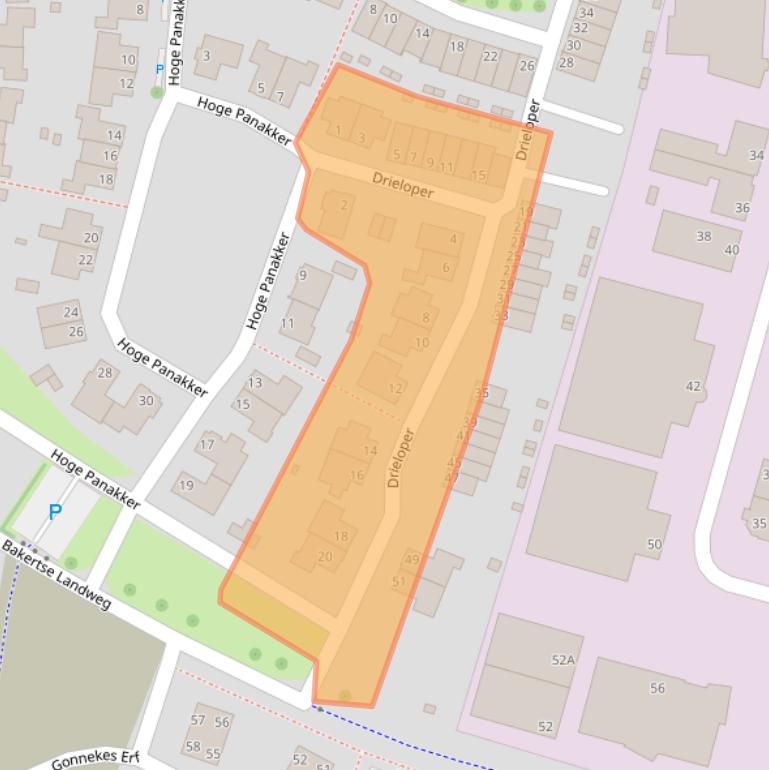 Kaart van postcodegebied 5674DD.