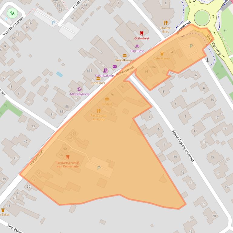 Kaart van postcodegebied 5683KD.