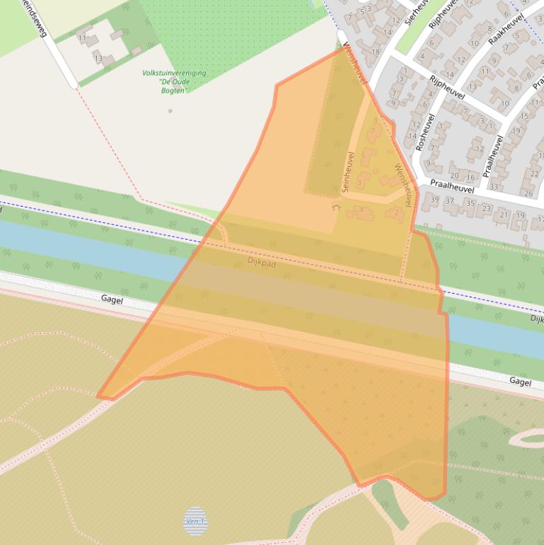 Kaart van postcodegebied 5685BS.