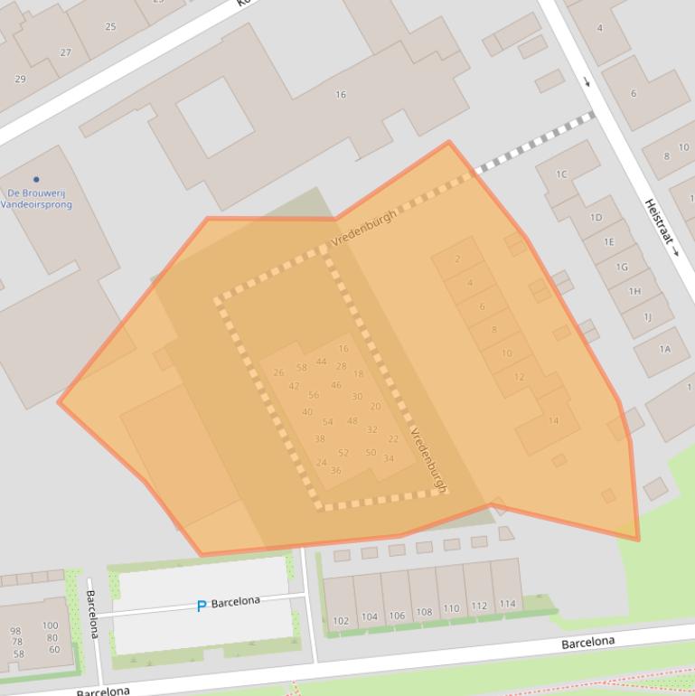 Kaart van postcodegebied 5688CP.