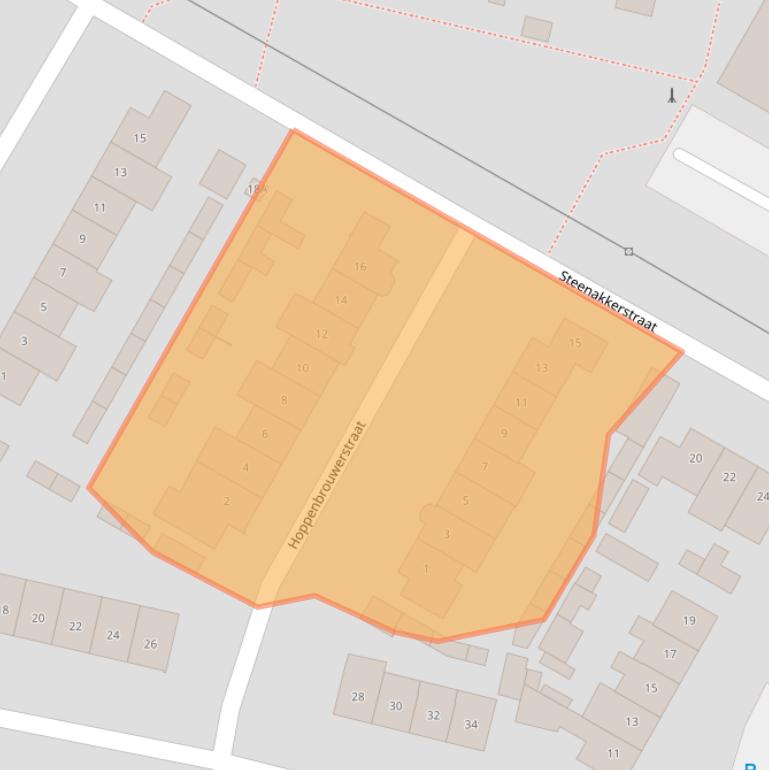 Kaart van postcodegebied 5688DH.