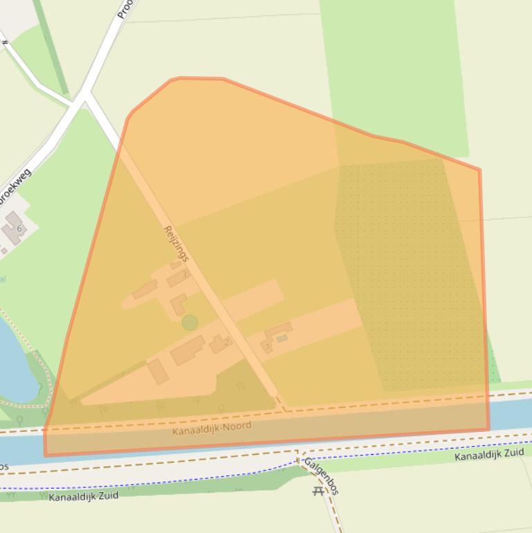 Kaart van postcodegebied 5688JJ.