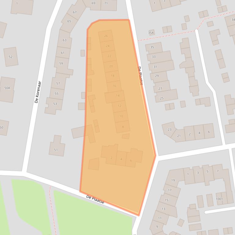 Kaart van postcodegebied 5688RN.