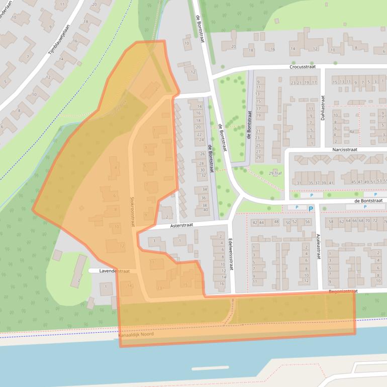 Kaart van postcodegebied 5691SN.