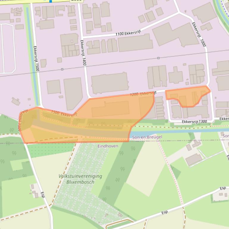 Kaart van postcodegebied 5692AG.