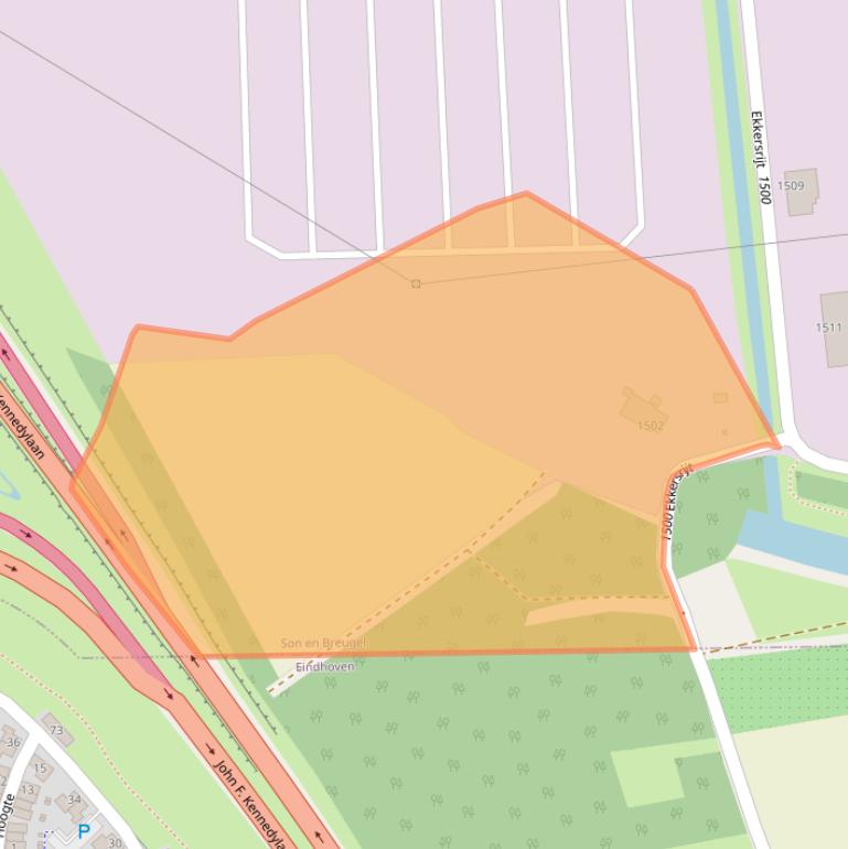 Kaart van postcodegebied 5692AM.