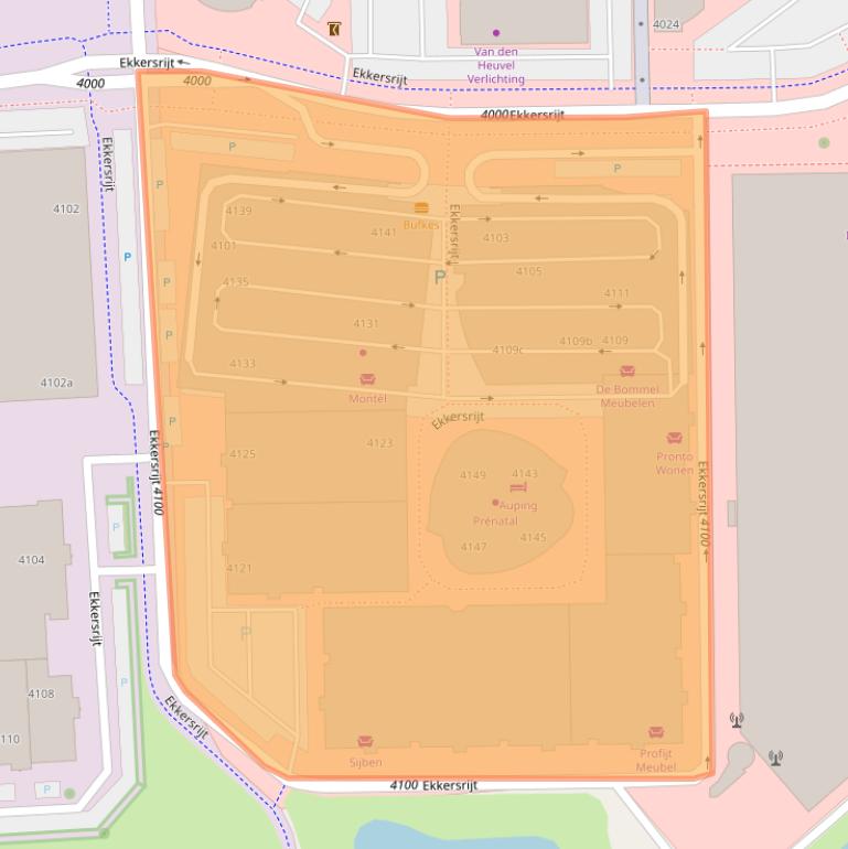 Kaart van postcodegebied 5692DD.