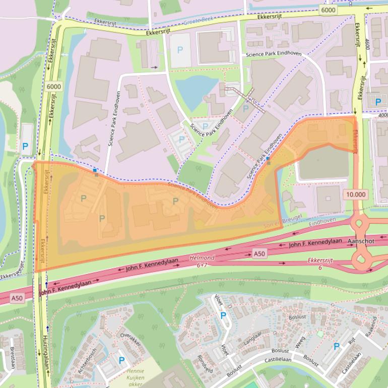 Kaart van postcodegebied 5692EB.