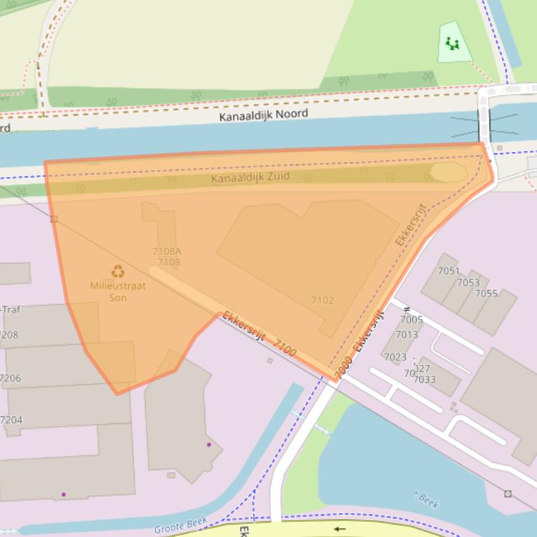 Kaart van postcodegebied 5692HC.