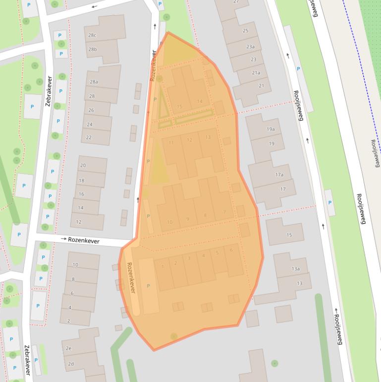 Kaart van postcodegebied 5692VD.