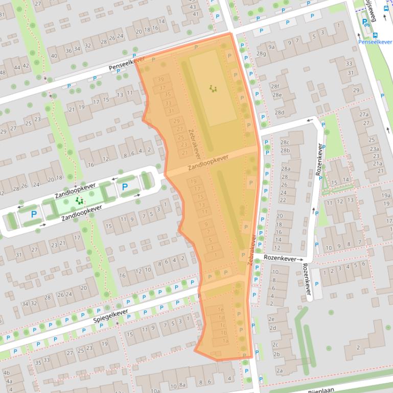 Kaart van postcodegebied 5692VG.