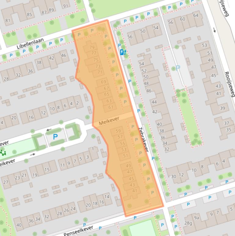 Kaart van postcodegebied 5692VH.