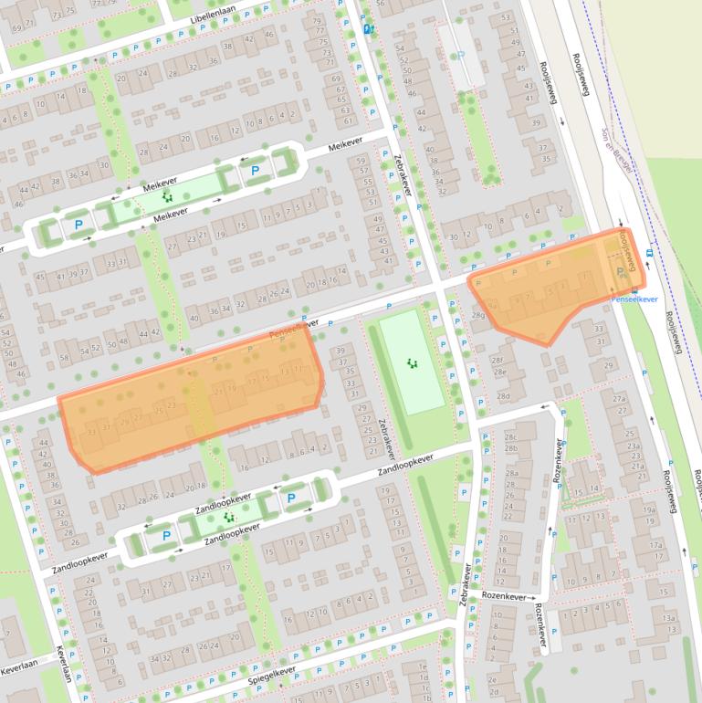 Kaart van postcodegebied 5692VN.