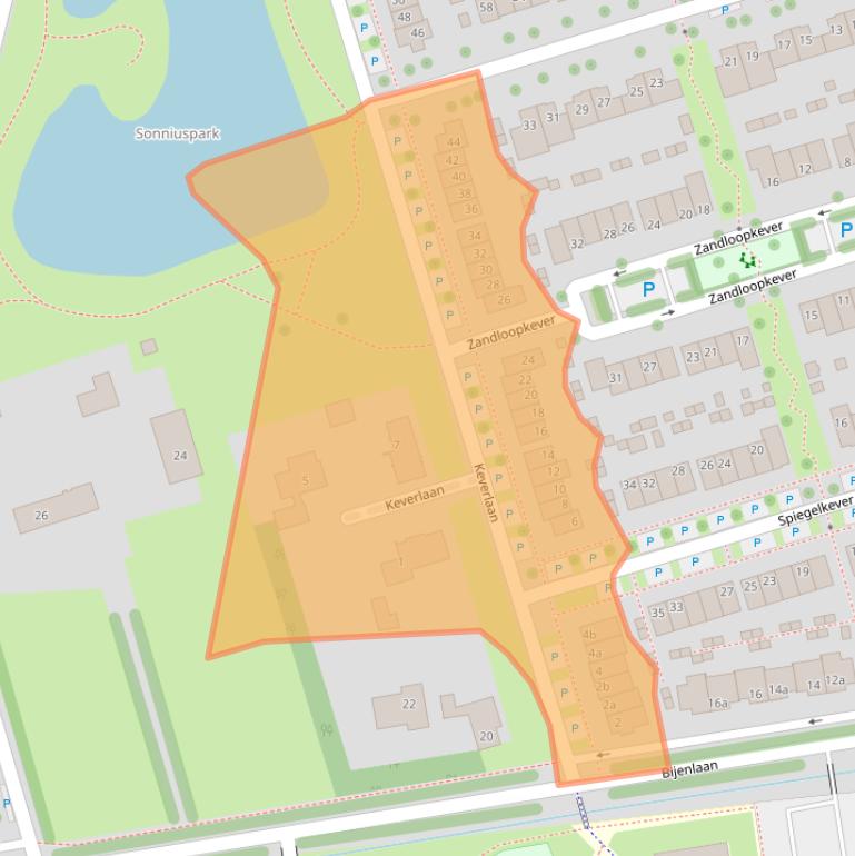 Kaart van postcodegebied 5692VT.