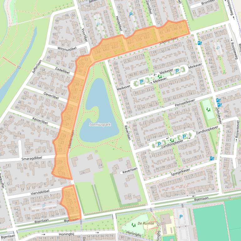 Kaart van postcodegebied 5692WB.