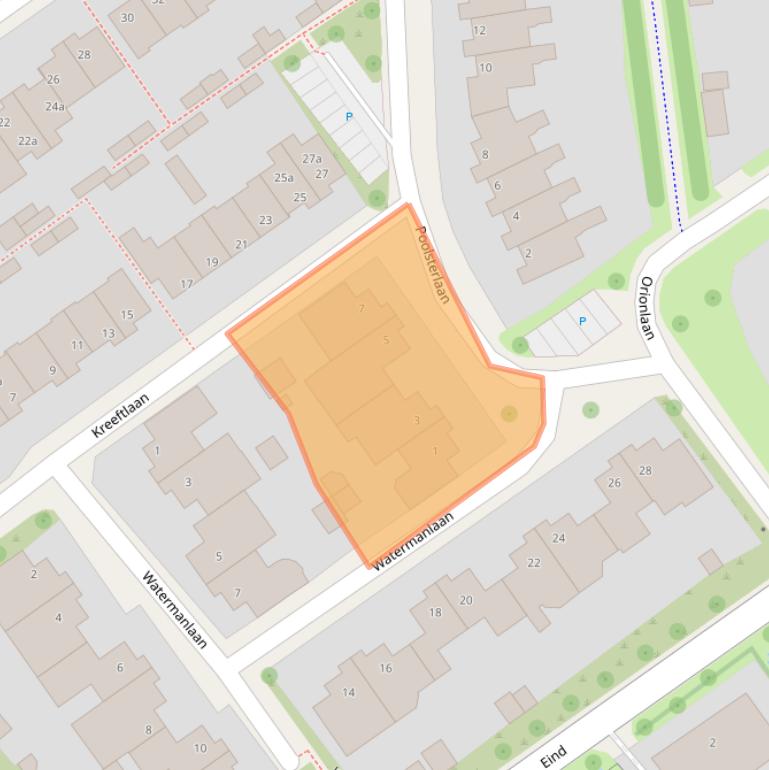 Kaart van postcodegebied 5694LD.