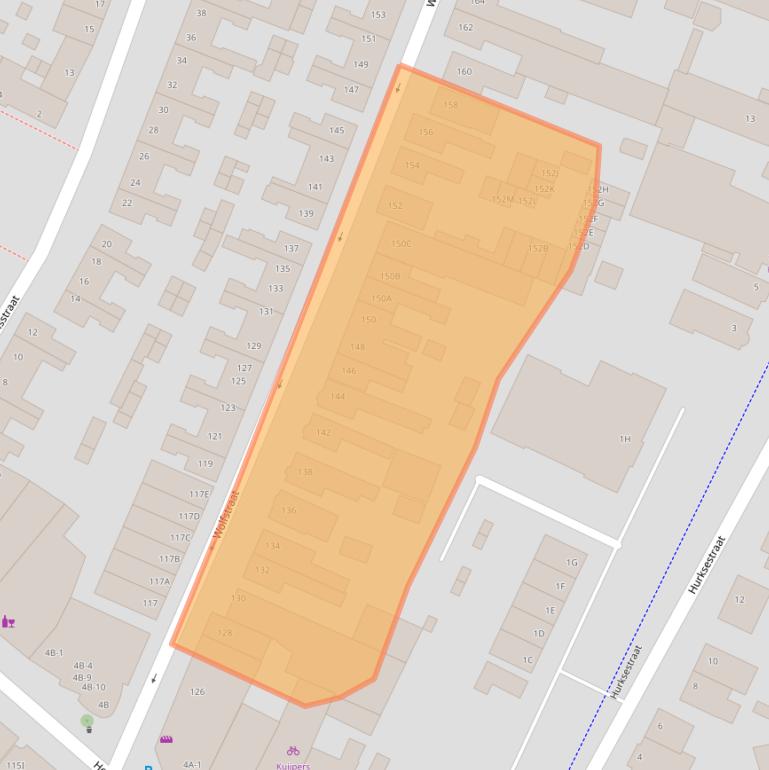 Kaart van postcodegebied 5701JJ.