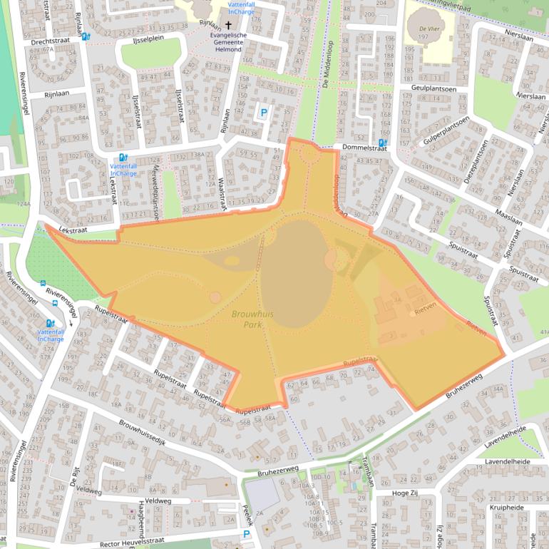 Kaart van postcodegebied 5704CP.