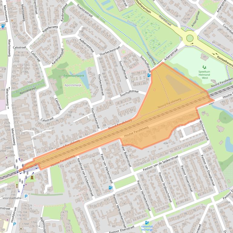 Kaart van postcodegebied 5706AE.