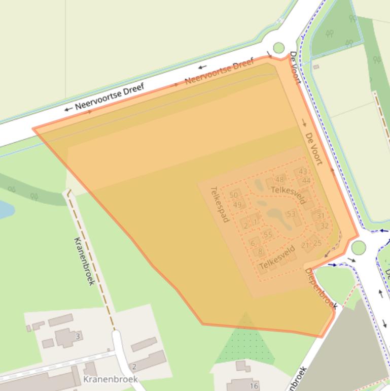 Kaart van postcodegebied 5707DM.