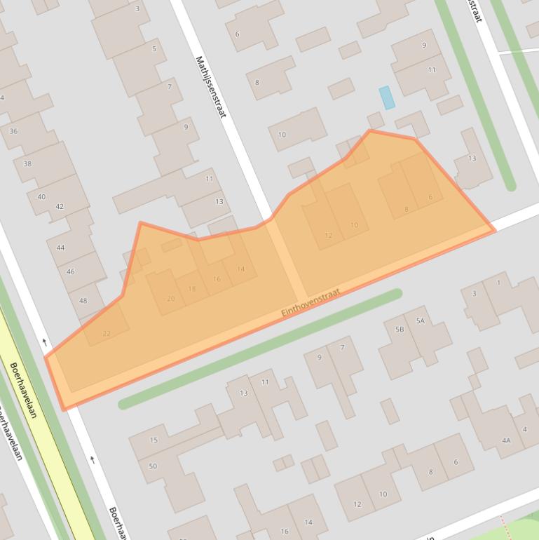 Kaart van postcodegebied 5707EG.