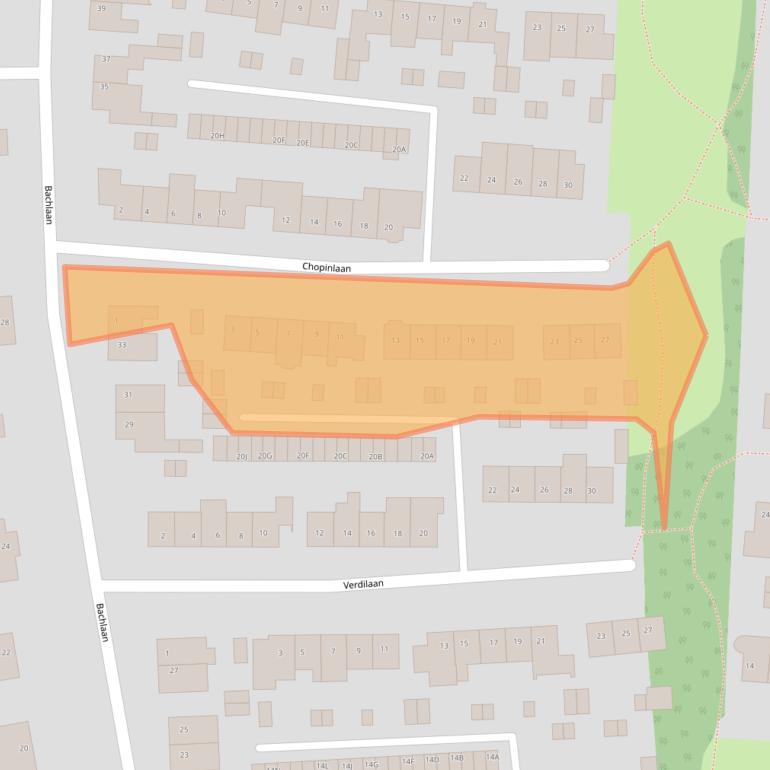 Kaart van postcodegebied 5707RD.