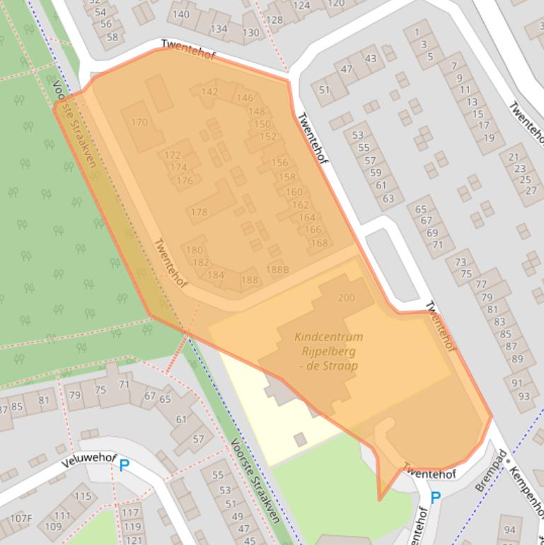 Kaart van postcodegebied 5709KG.
