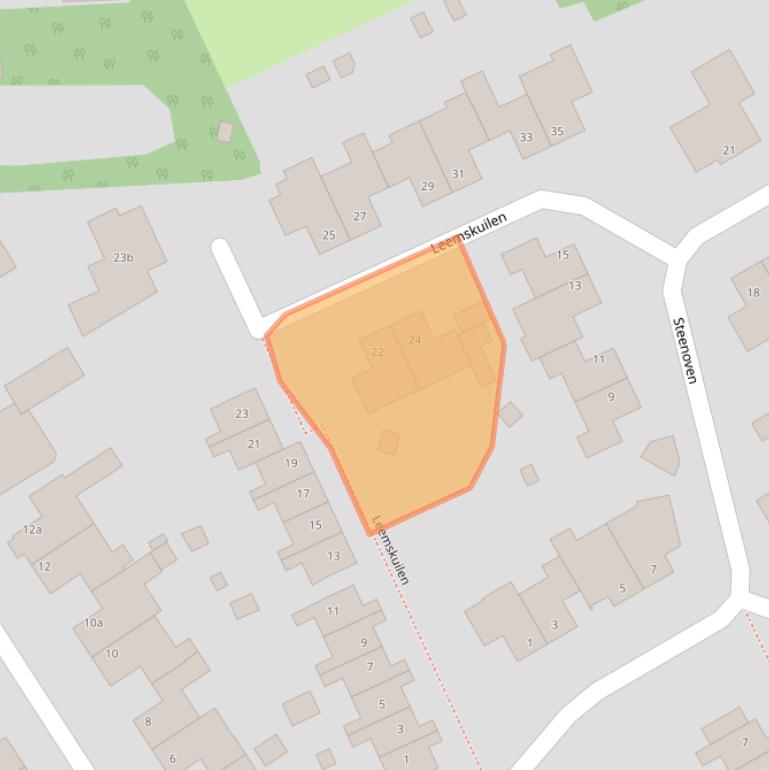 Kaart van postcodegebied 5712ND.