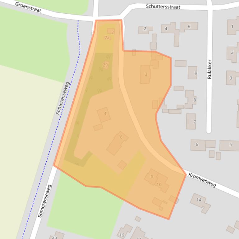 Kaart van postcodegebied 5715BG.