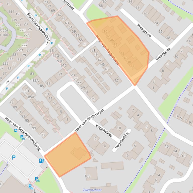 Kaart van postcodegebied 5731VW.