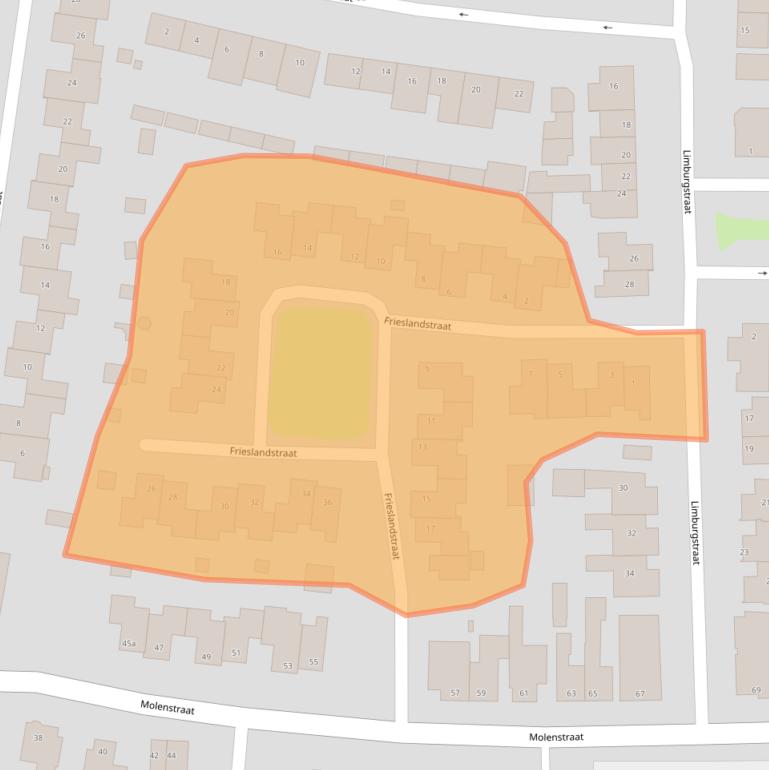 Kaart van postcodegebied 5751AV.