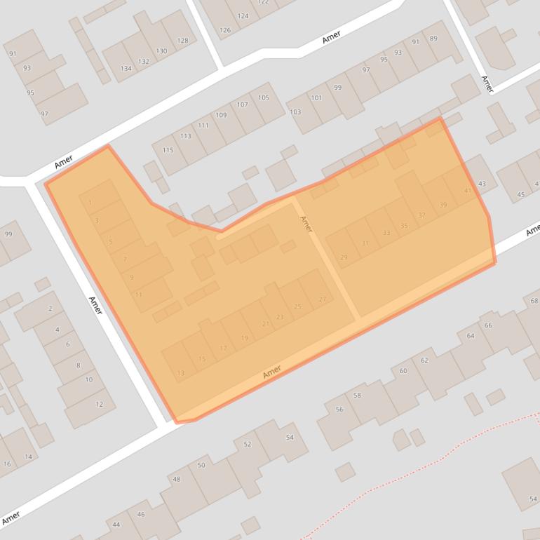 Kaart van postcodegebied 5751SN.