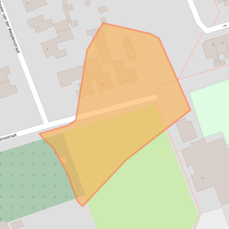 Kaart van postcodegebied 5753BC.