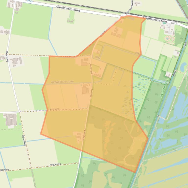 Kaart van postcodegebied 5753SG.