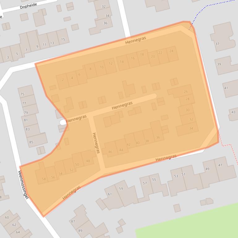 Kaart van postcodegebied 5754EJ.