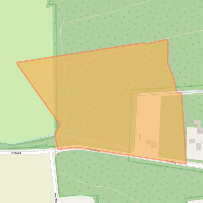 Kaart van postcodegebied 5758PW.