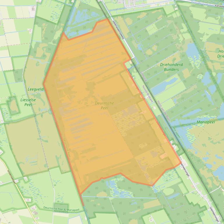 Kaart van postcodegebied 5759RD.