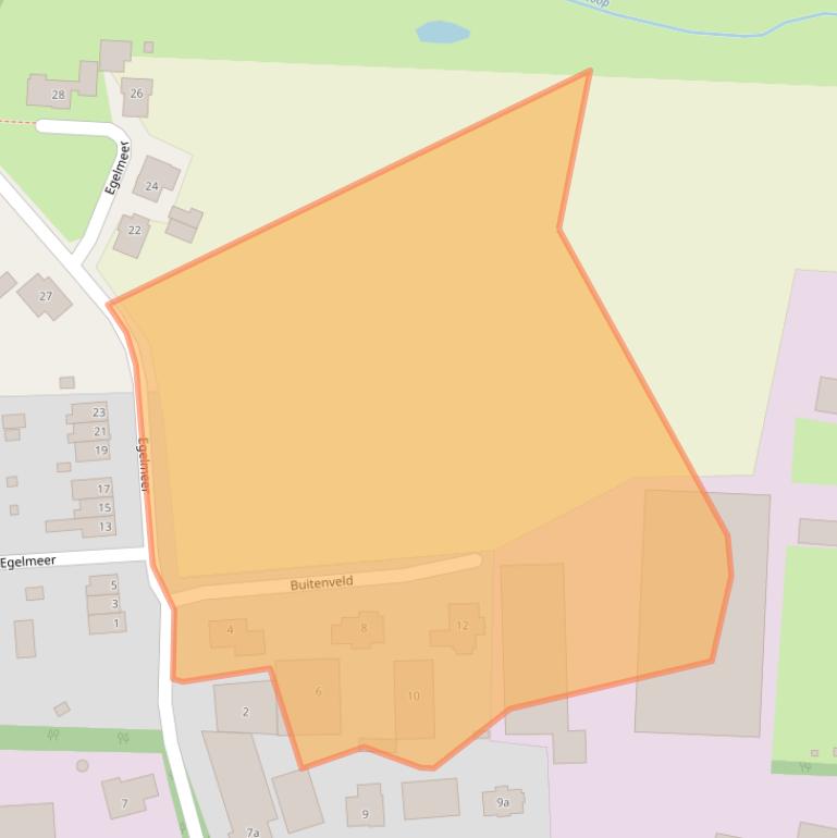 Kaart van postcodegebied 5763DZ.