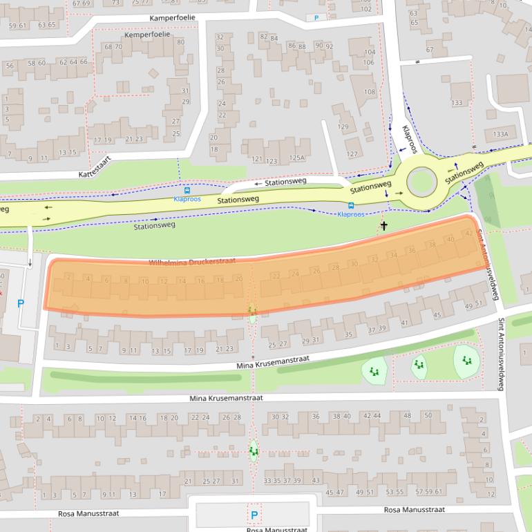 Kaart van postcodegebied 5803AS.