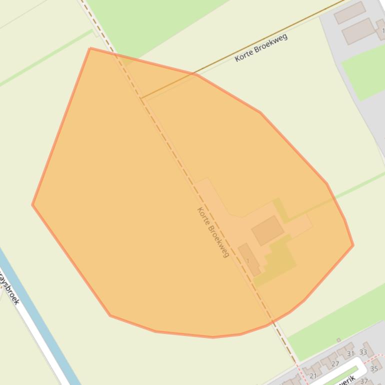 Kaart van postcodegebied 5804DZ.