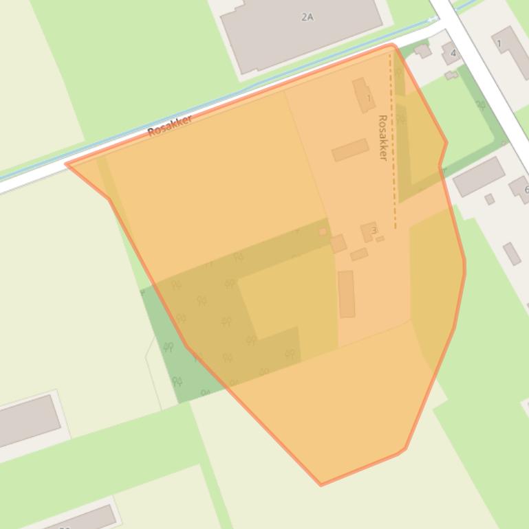 Kaart van postcodegebied 5808AC.