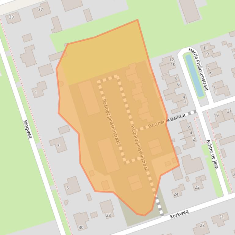 Kaart van postcodegebied 5813DD.
